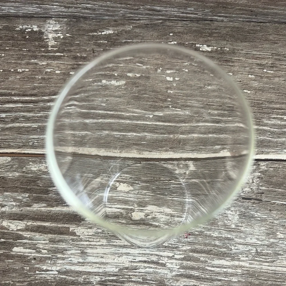 Pura Vida Clear Glass‎ Tumbler Candleholder Vase Etched Lightweight Small